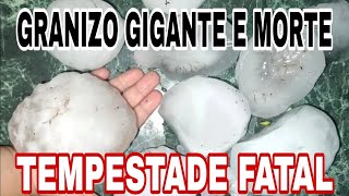 TEMPESTADE TRAGÉDIA ENORME  GRANIZO GIGANTE  TEMPORAL E MUITA DESTRUIÇÃO [upl. by Converse]