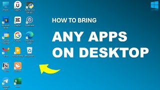 How to Bring Any Apps on Desktop Windows 11  Add Apps On Desktop Screen Windows 11 Hindi [upl. by Amabel]