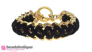 How to Make a Cross Style Chain Woven Bracelet [upl. by Chapnick921]