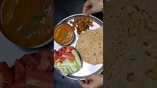 simple thali with dry aloo sabjisubscribe channel for more recipes 😊🙏 [upl. by Ylus]