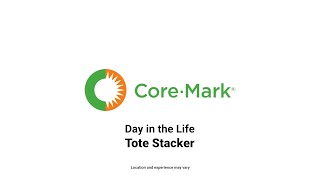 Day In The Life of A CoreMark Tote Stacker [upl. by Annod]