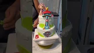 Gâteau Pat Patrouille Stella figurine en pâte à sucre Paw Patrol cake Skye fondant figurine [upl. by Sibilla231]