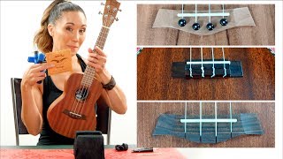 How to Restring Your Ukulele  3 Different Bridges  2 Different Headstocks [upl. by Ahseyk139]