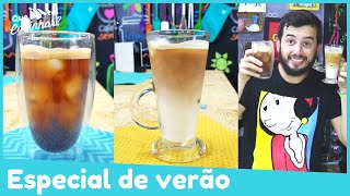 2 DRINKS REFRESCANTES COM CAFÉ  Especial de verão [upl. by Hitchcock]