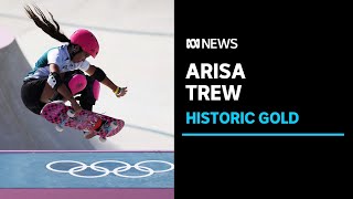 14yearold skateboarder Arisa Trew becomes Australia’s youngest gold medallist  ABC News [upl. by Bambie]