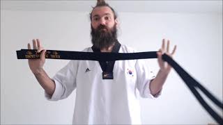 Tuto Apprendre à mettre sa ceinture de Taekwondo [upl. by Atsocal]