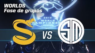 SPLYCE VS TSM  worldsLVP3  World Championship 2016  Fase de grupos 3 [upl. by Reiko200]