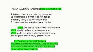 Madrigal Family Lyrics [upl. by Kailey387]