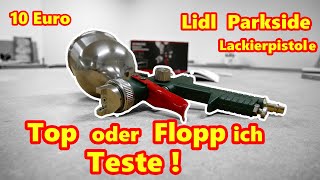 999€ BESTE Lackierpistole kann die gut seinparkside Ich Teste Unboxing und Test Lidl Parkside [upl. by Tamqrah]