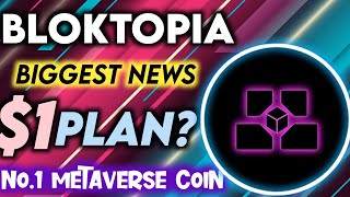 Bloktopia Blok Coin No1 Metaverse Coin 👀🥳🚀 Bloktopia Coin Future 🔥 Cryptocurrency News Today [upl. by Eads261]