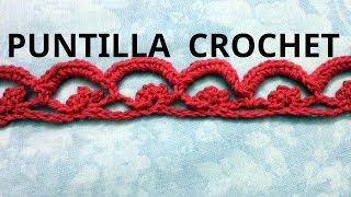 PUNTILLA en tejido crochet o ganchillo n° 26 tutorial paso a paso Moda a Crochet [upl. by Ajar]