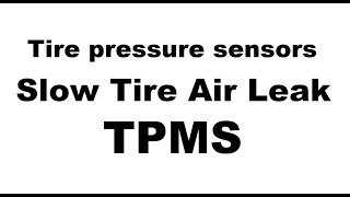 Tire Pressure Sensor TPMS leaking air problem [upl. by Deach]