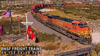 BNSF Freight Trains on the Cajon Pass  2024 [upl. by Johppah635]