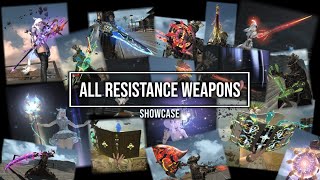 FFXIV All 17 Resistance Weapons  Guide amp Showcase [upl. by Nerrag]