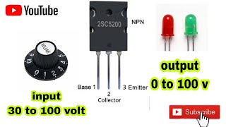 voltage regulator 2SC5200  voltage regulator using MOSFET Cr7tech [upl. by Esmond]