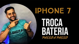 COMO TROCAR BATERIA IPHONE 7 PASSO A PASSO [upl. by Aitram]