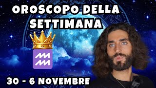 OROSCOPO DELLA SETTIMANA DAL 30 OTTOBRE AL 6 NOVEMBRE [upl. by Salomi]