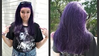 How to Dye Your Hair Purple NO BLEACH [upl. by Brote]