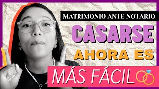 MATRIMONIO ANTE NOTARIO 💍 ✍🏽 Cómo CASARSE en España [upl. by Nivrag]