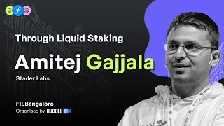 DeFi for everyone  Creating access through Liquid Staking  Amitej Gajjala Stader Labs [upl. by Burris]