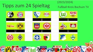 Meine Bundesliga Tipps zum 24Spieltag 20232024 Heute mal anders und auch noch Live [upl. by Aicilyt]