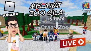 Roblox  Melawat zoo gila  Giveaway Robux LIVE [upl. by Bela]