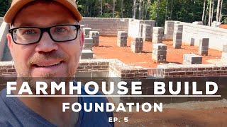 Brick Foundation  Farm House Build Ep 5  Four Gables [upl. by Nilknarf]