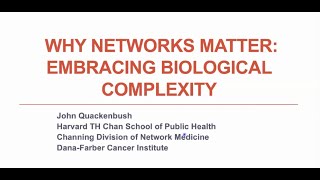 Why Networks Matter Embracing Biological Complexity [upl. by Swope]