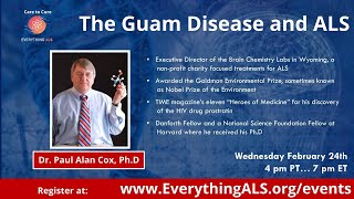 Guam Disease and ALS by Dr Paul Allan Cox [upl. by Llewkcor]