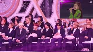 BTS reaction to Blackpink AS IF IT’S YOUR LAST in 2018 Golden Disc Awards [upl. by Jandy39]