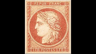 Précieux pour les philatélistes du monde  LE TIMBRE 1 FRANC VERMILLON CÉRÈS FRANCE [upl. by Francoise]