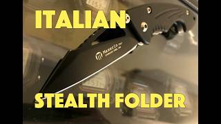 Italian Folding Knife MASERIN with Teflon Coating [upl. by Rokach]