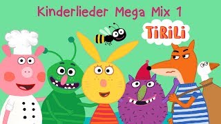 Kinderlieder Mega Mix 1 Auf der Mauer und 9 weitere Lieder  TiRiLi Kinderlieder  über 20 Minuten [upl. by Aicak]