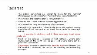 L32 Module 5 DBS SATELLITE MOBILE AND SPECIALIZED SERVICES Radarsat  Sat Comm [upl. by Darcia]