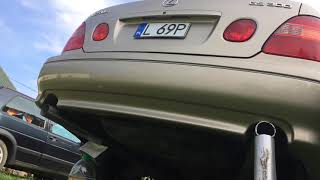 Lexus GS300 straight pipe test exhaust [upl. by Romine]