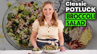 BROCCOLI SALAD  the perfect party salad recipe [upl. by Vedetta]