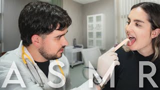 ASMR HACIENDOLE TEST DE NERVIOS CRANEALES A ​⁠AleASMR  El Santi ASMR asmr español [upl. by Asiak70]