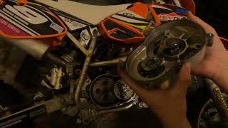 How to KTM SX50 kick starter failure  Slipping  repair 50 SX [upl. by Inttirb]