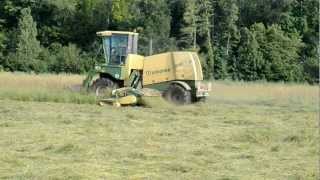 Grass mowing with Krone BigMII in France 2012 [upl. by Klein839]