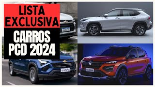 13 CARROS PCD DISPONÍVEIS COM TODAS AS ISENÇÕES EM 2024 QUAL É MELHOR [upl. by Adnawed]