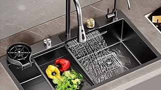 éviers cascade complet avec accessoires 🍀🇹🇷 casa kitchen cuisine [upl. by Ymorej]