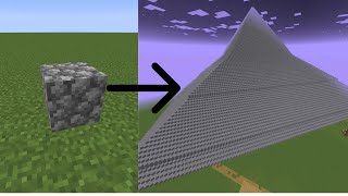 Making a MEGA PYRAMID in MINECRAFT Starting with ONE BLOCK using LAVACAST [upl. by Ahsetra726]