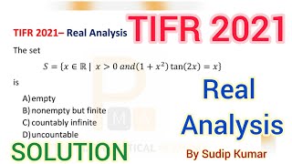 TIFR 2021 Mathematics Real Analysis Solution  TIFR 2021 Maths QNo 04 Solution  TIFR 2021 Solution [upl. by Cecilius459]