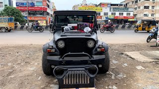 mahindrathar Old Interior modification  KSS Car Accessories oldthar modification [upl. by Liagabba805]