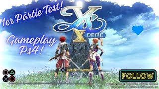 Ys X Nordics Demo gameplay gaming ps4 [upl. by Sonnie]