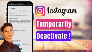 How to Temporarily Deactivate Instagram Account [upl. by Westney]