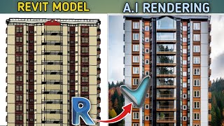 AI Rendering in revit  veras  Tutorial urdu hindi 2024 [upl. by Howell]