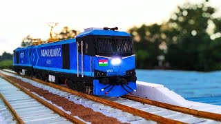 WAG12 WITH LHB COACHES RUNNING ON TRACK  INDIAN RAILWAY MODEL  MODEL TRAIN DIORAMA 🚂 [upl. by Bivins]