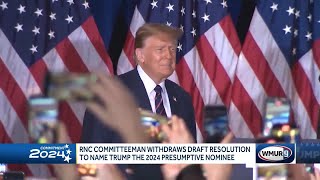 RNC Committeeman withdraws resolution to name Trump presumptive nominee [upl. by Kenyon]