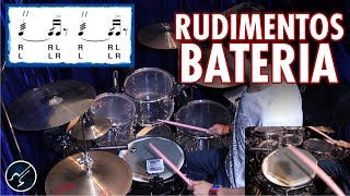 40 Rudimentos de Bateria  Parte 1  15 Primeros Roll Rudiments [upl. by Inalawi]